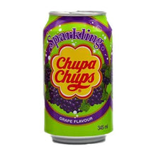 Carica l'immagine nel visualizzatore di Gallery, 24 lattine Chupa Chups Grape soda, bevanda al gusto uva
