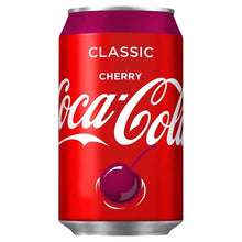 Carica l'immagine nel visualizzatore di Gallery, 12 Lattine Coca-Cola Cherry, bevanda alla ciliegia
